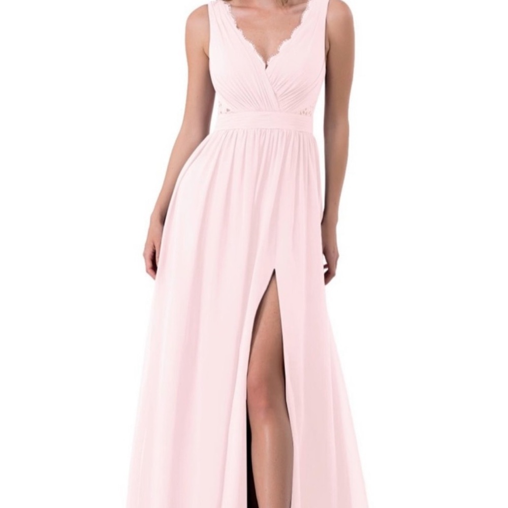 Azazie Kehlani Bridesmaid dress Blushing Pink